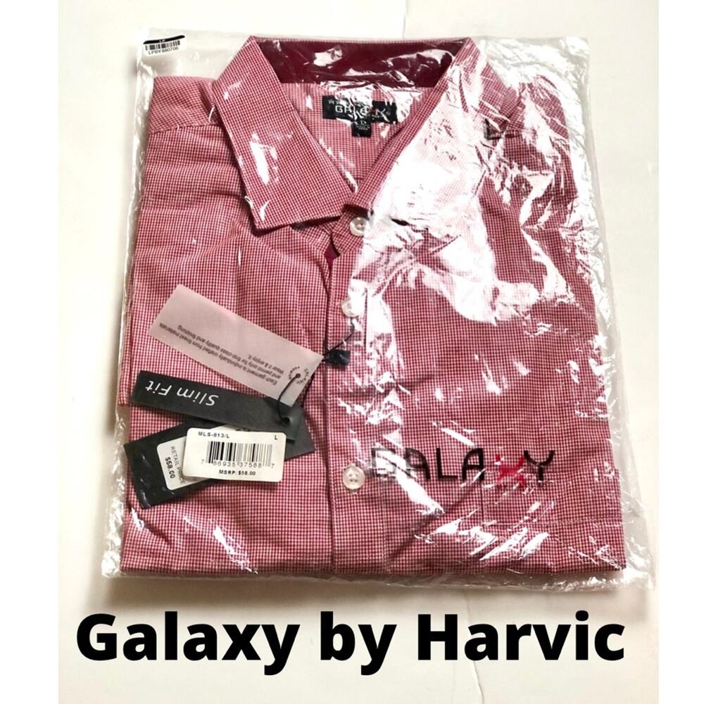 Galaxy By Harvic Slim-fit Collared Pin-Check Shirt